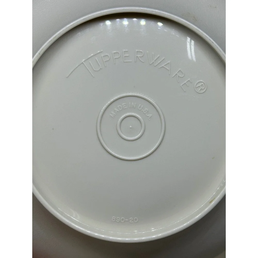 VTG Tupperware Cereal Bowls‎ Tan Cream Plastic Soup Salad Set of 5 USA 890-20